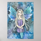 Blue Galaxy Fairy Art by Molly Harrison Poster (Vorne)