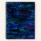 Blue Galaxy Notebook Notizblock (Vorderseite)