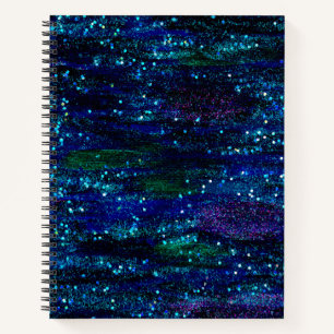 Blue Galaxy Notebook Notizblock