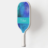 Blue Galaxy Sky Personalisiert Pickleball Paddle (Links)