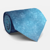 Blue Galaxy Sparkle Abstrakt Krawatte (Gerollt)