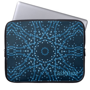Blue Galaxy Stars Laptop Sieb Laptopschutzhülle