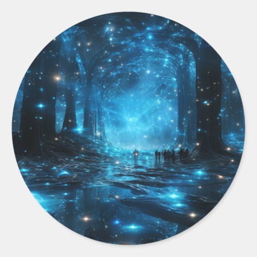 Blue Galaxy Stickers (Vorderseite)