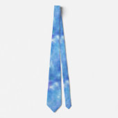 Blue Galaxy Watercolor Star Space Krawatte (Vorderseite)