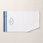 Blue Game Set Match Wappen Stripe Tennis Handtuch (Handtuch)