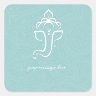 Blue Ganesha Stickers