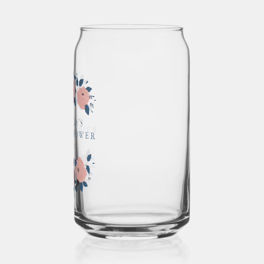 Blue Garden Blume Custom Brautparty Bevorzugung Dosenglas (Links)