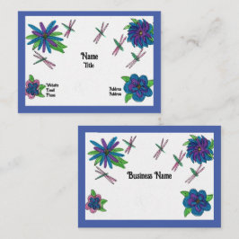 Blue Garden Business Card Visitenkarte