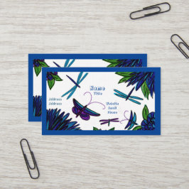 Blue Garden Business Cards Visitenkarte