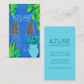 Blue Garden Florist Landscaper Architekt Visitenkarte (Vorne/Hinten)