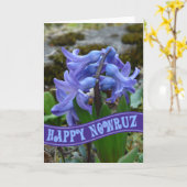 Blue Garden Hyacinth Iran Neujahr Nowrooz Karte (Gelbe Blume)