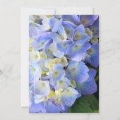 ©Blue Garden Hydrangeas Ribbon Brautparty Einladung (Rückseite)