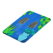Blue Garden Wall Majorelle Marokko Magnet (Linke Seite)