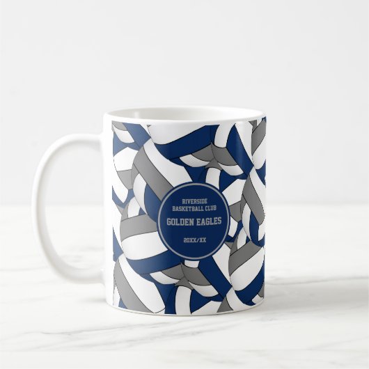 Blue Gary Volleyball Team Coach Dankeschön Geschen Kaffeetasse (Links)