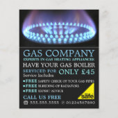 Blue Gas Ring, Gas Engineer & Lieferantenwerbung Flyer (Vorne)