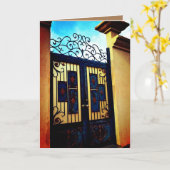 Blue Gate Karte (Gelbe Blume)