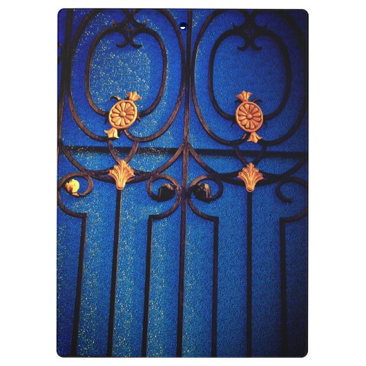 Blue Gate Notebook Klemmbrett (Rückseite)
