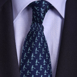 Blue Gavel Pattern Attorney Krawatte
