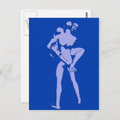 Blue Gay Liebe Postkarte (Vorne/Hinten)