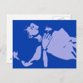 Blue Gay Liebe Postkarte (Vorne/Hinten)