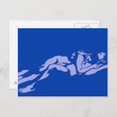 Blue Gay Liebe Postkarte (Vorne/Hinten)