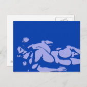 Blue Gay Liebe Postkarte (Vorne/Hinten)