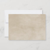 Blue Geblüht Grenzantwort RSVP Karte (Rückseite)