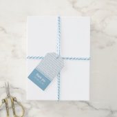 Blue Geek Chic Binary Code Geschenktasten Geschenkanhänger (Mit Garn)