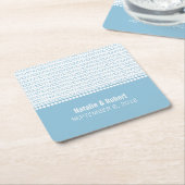 Blue Geek Chic Binary Code Paper-Untersetzer Rechteckiger Pappuntersetzer (angewinkelt)