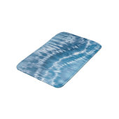Blue Gefärbte Krawatte Bath Mat Badematte (Schrägansicht)