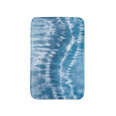 Blue Gefärbte Krawatte Bath Mat Badematte (Vorderseite Vertikal)