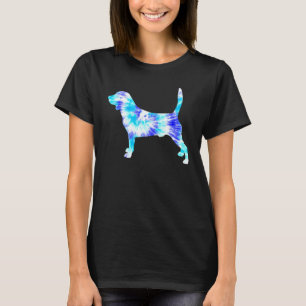 Blue Gefärbte Krawatte Beagle Dog Hippie Peace Ani T-Shirt