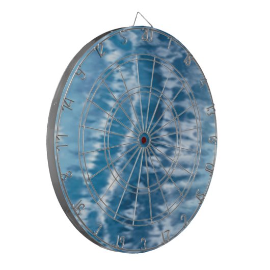 Blue Gefärbte Krawatte Dart Board Dartscheibe (Vorderseite Links)