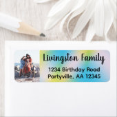 Blue Gefärbte Krawatte Foto-Adresse (Insitu)