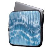 Blue Gefärbte Krawatte Notebook Sleeve (Vorderseite Links)