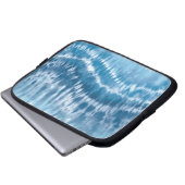 Blue Gefärbte Krawatte Notebook Sleeve (Vorne Knopf)