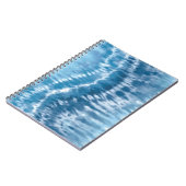 Blue Gefärbte Krawatte Spiral Notebook Notizblock (Linke Seite)