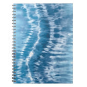 Blue Gefärbte Krawatte Spiral Notebook Notizblock (Vorderseite)