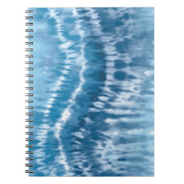 Blue Gefärbte Krawatte Spiral Notebook Notizblock