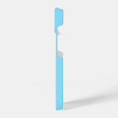 Blue gelb PEACE Ukraine Inspiration minimalistisch iPhone Hülle (Linke Seite)