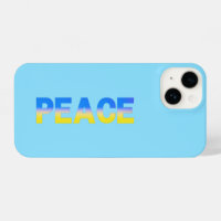 Blue gelb PEACE Ukraine Inspiration minimalistisch