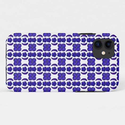 Blue Gem Art Structure Case-Mate iPhone Hülle (Rückseite (Horizontal))