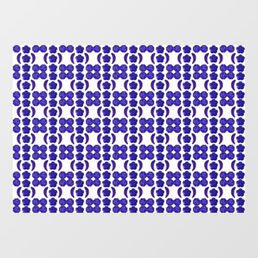 Blue Gem Art Structure Fensteraufkleber (Blatt)