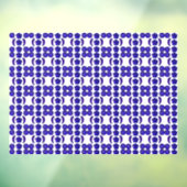 Blue Gem Art Structure Fensteraufkleber (Blatt 3)