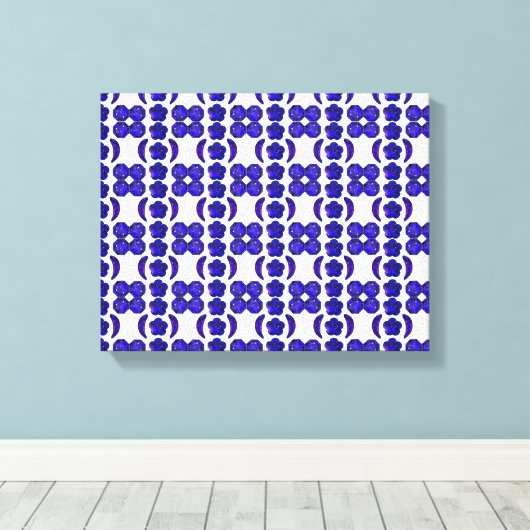 Blue Gem Art Structure Leinwanddruck (Insitu (Holzboden))