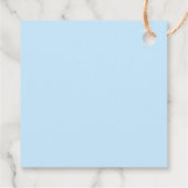 Blue Gemstone and Gold Glam 50th Birthday Geschenkanhänger (Rückseite)