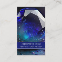 Blue Gemstone Crystal Psychal Tarot Reader QR Code