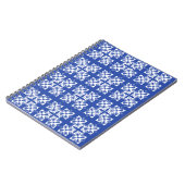 Blue gemustert Classic Notebook Notizblock (Linke Seite)