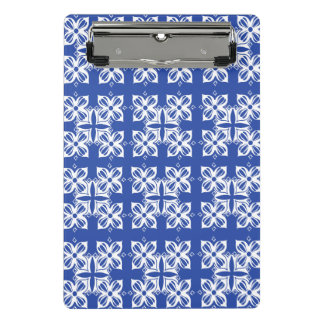 Blue gemustert Classic Planner Mini Klemmbrett