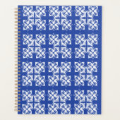 Blue gemustert Classic Planner Planer (Vorderseite)
